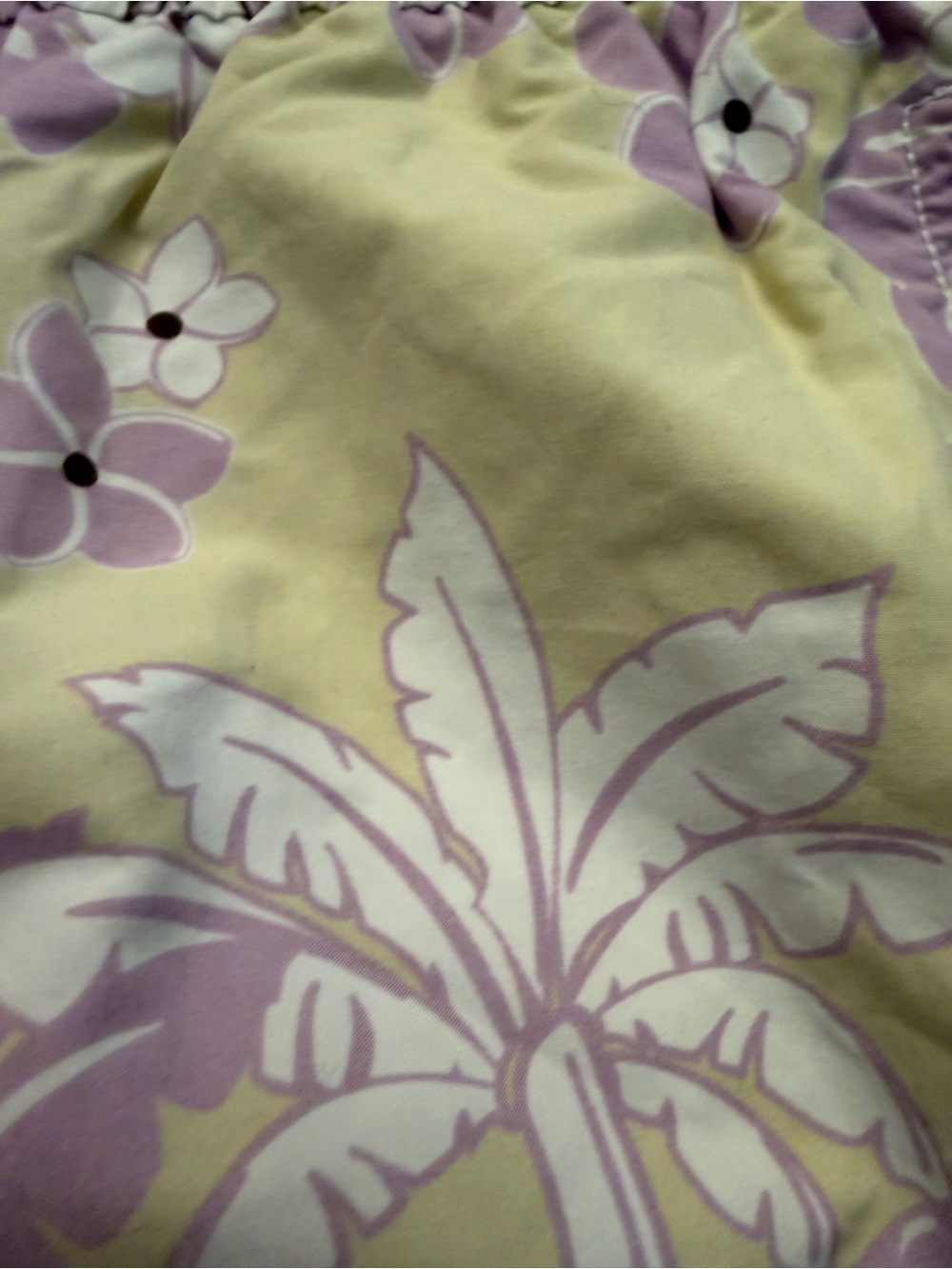 VILEBREQUIN Flower Power Swim Shorts in Pale Yellow & Lavender - Picture 4 of 7